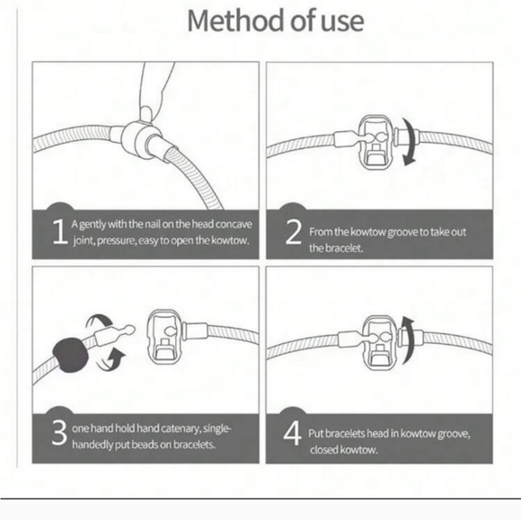 925 sterling silver Round Snake Chain Charm Bracelet 9" - Picture 4 of 7